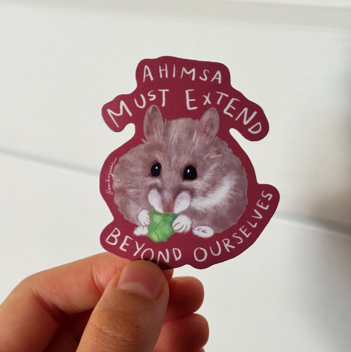 Ahimsa Beyond Ourselves - Sticker
