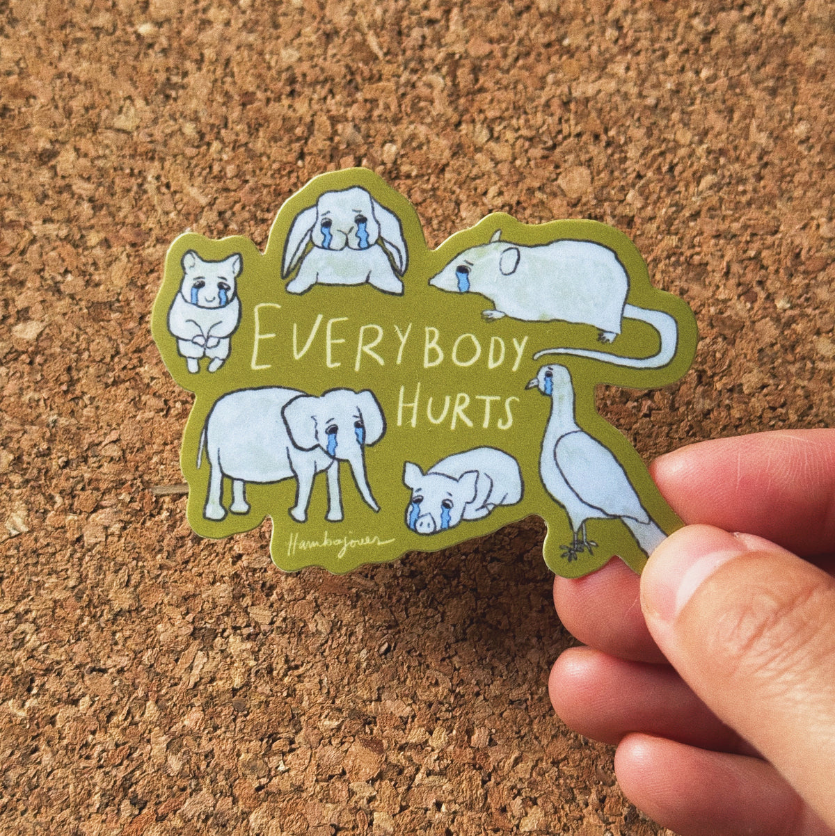 Crying animals - Sticker