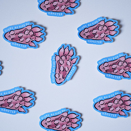 Living at the Hamster's Foot - Sticker