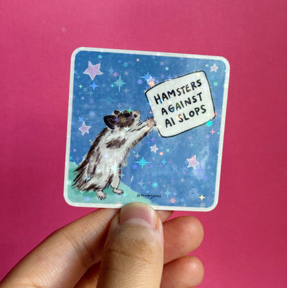 Hamsters for Real Art-Making - Sticker