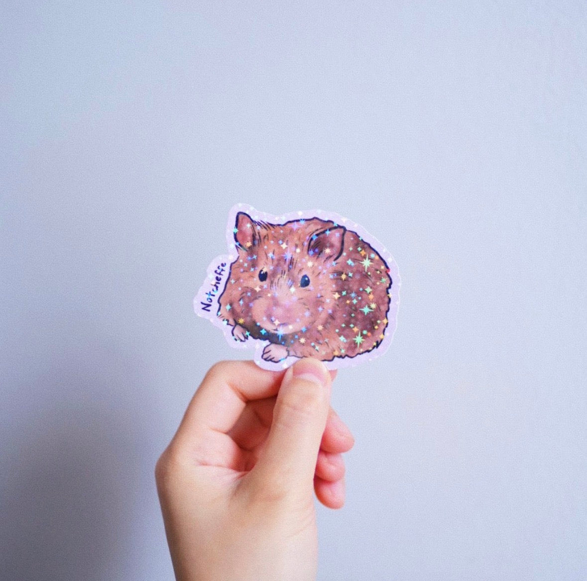 Portrait de hamster - Autocollant