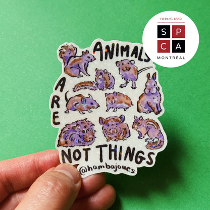 Animals are sentient beings - Sticker