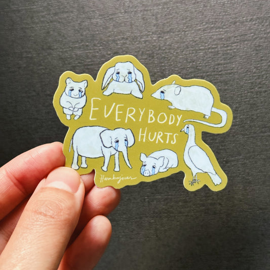 Crying animals - Sticker