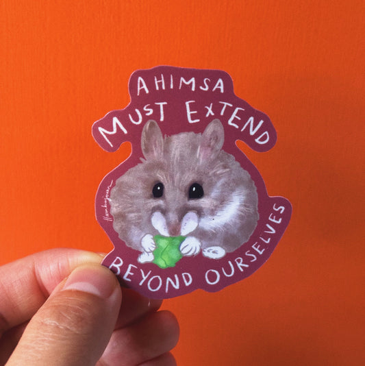 Ahimsa Beyond Ourselves - Sticker