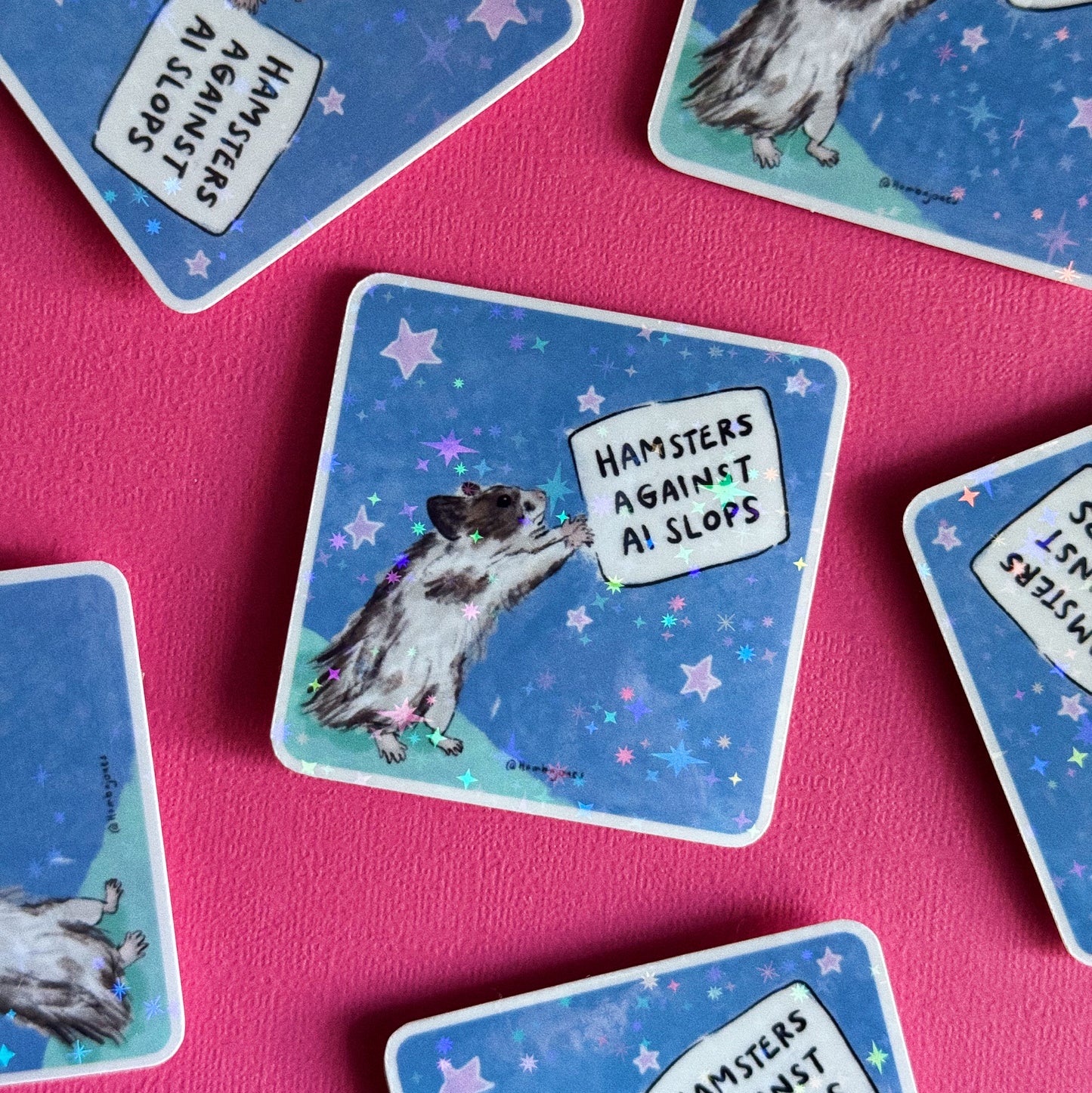 Hamsters for Real Art-Making - Sticker