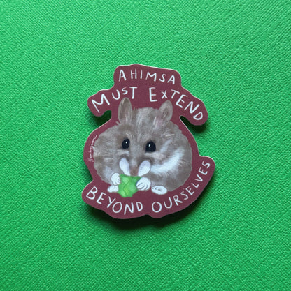 Ahimsa Beyond Ourselves - Sticker