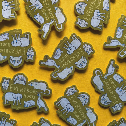 Crying animals - Sticker