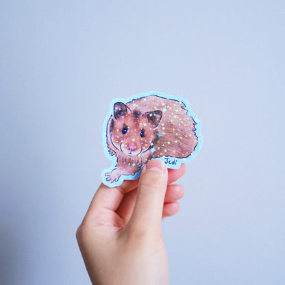 Portrait de hamster - Autocollant