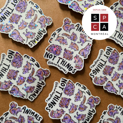 Animals are sentient beings - Sticker