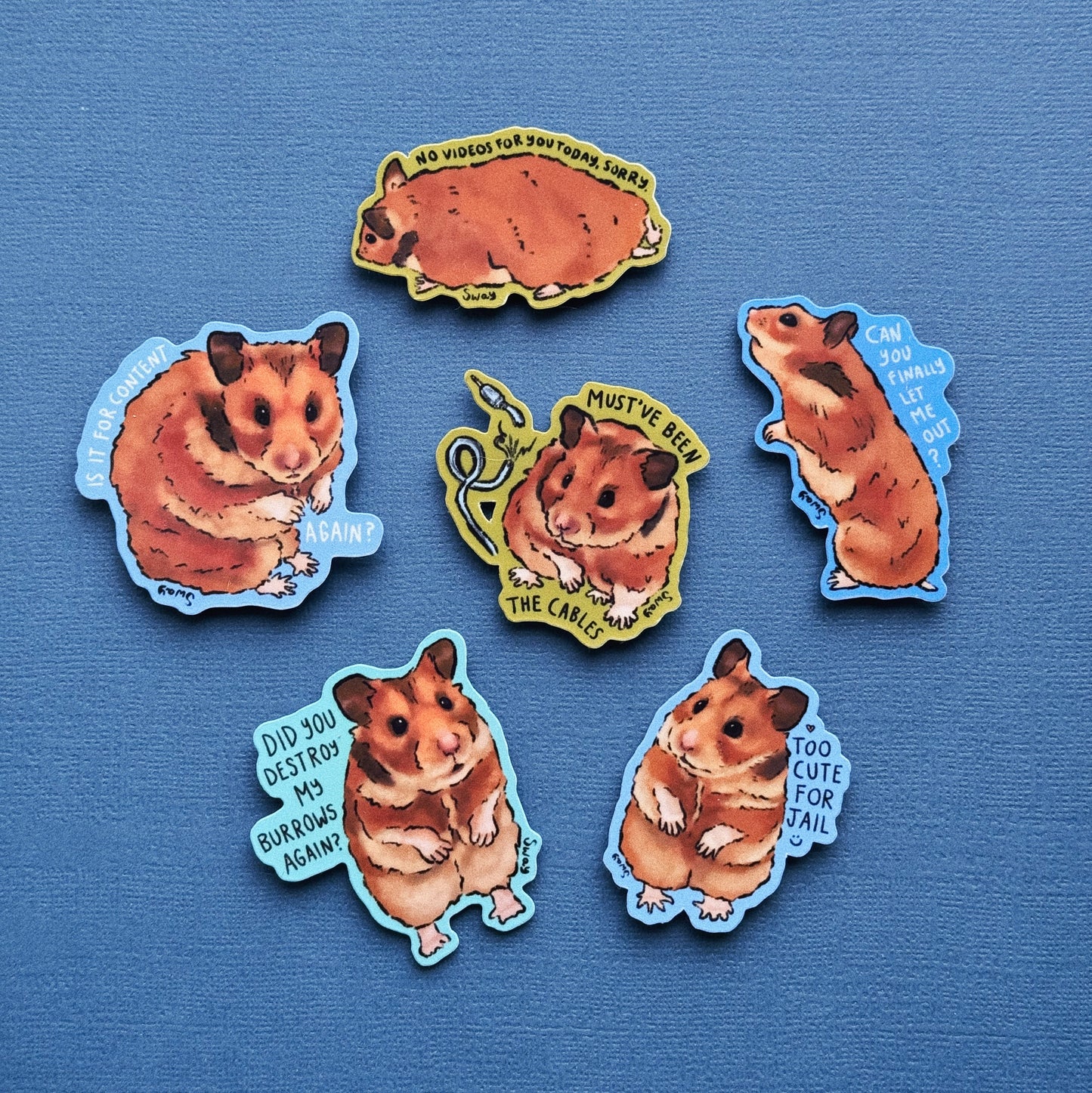 Sway - Ensemble de 6 autocollants