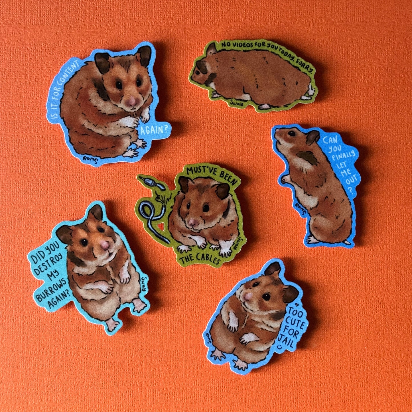 Sway - Ensemble de 6 autocollants